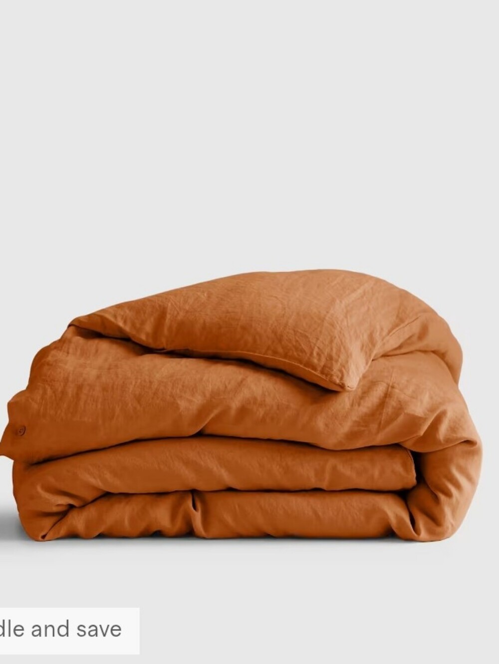 Quince 100% European Linen Duvet Cover Sz Queen NEW